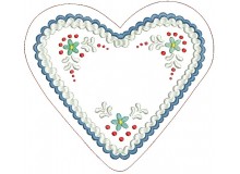 Stickdatei - Bayrisches Lebkuchenherz Blumen